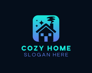 Cozy Home Cleaning logo design