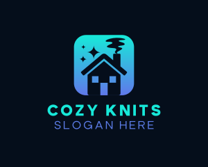 Cozy Home Cleaning logo design