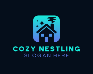 Cozy Home Cleaning logo design