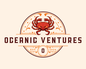 Dungeness Crab Seafood logo design