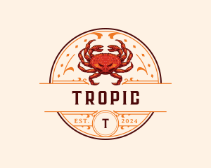 Dungeness Crab Seafood logo design