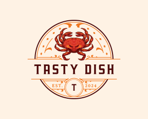 Dungeness Crab Seafood logo design