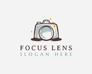 Camera Lens Photography logo design