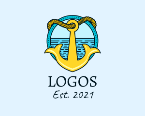 Navy - Ocean Anchor Sailing logo design