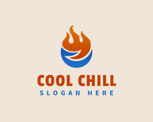 Refrigerator - Refrigerator Fuel Ice Fire logo design