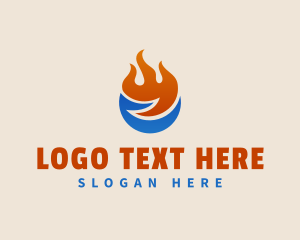 Refrigerator - Refrigerator Fuel Ice Fire logo design