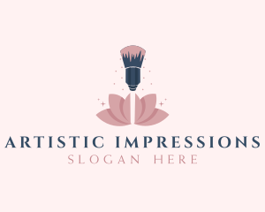 Makeup Brush Cosmetics logo design