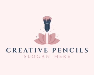 Makeup Brush Cosmetics logo design