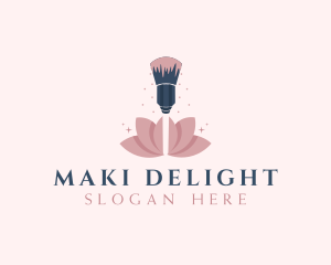 Makeup Brush Cosmetics logo design