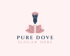 Makeup Brush Cosmetics logo design