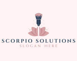 Makeup Brush Cosmetics logo design