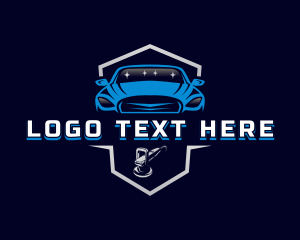 Waxing - Car Automotive Polishing logo design