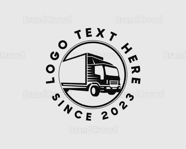 Circle Logistics Truck Logo