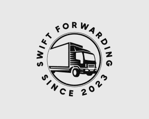 Circle Logistics Truck logo design