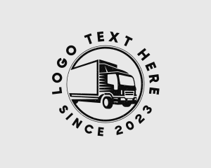 Freight - Circle Logistics Truck logo design