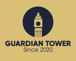 London Big Ben Landmark logo design