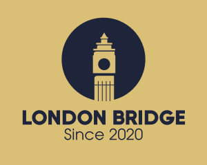 London Big Ben Landmark logo design