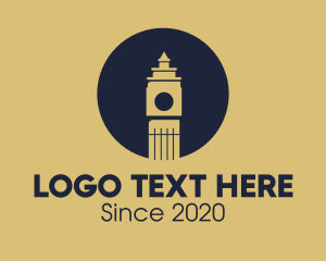 Uk - London Big Ben Landmark logo design