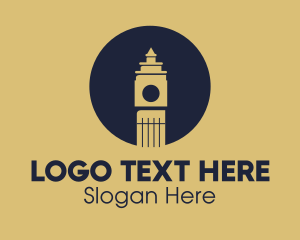 London Big Ben Landmark Logo