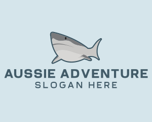 Aussie - Great White Shark logo design