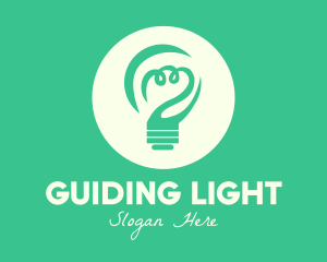 Green Eco Bulb logo design