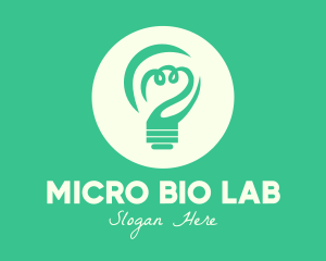 Green Eco Bulb logo design