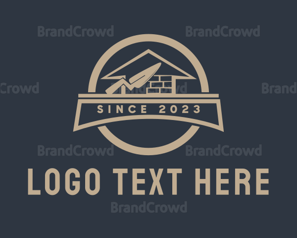 Home Brick Construction Builder Logo