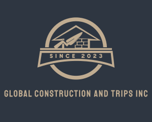 Home Brick Construction Builder  logo design