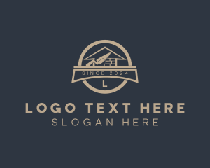 Home Brick Construction Builder  logo design