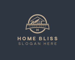 Home Brick Construction Builder  logo design