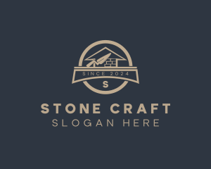 Home Brick Construction Builder  logo design