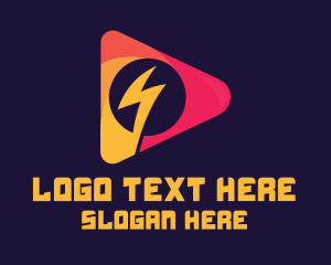 Media Player - Electronic Music Player logo design