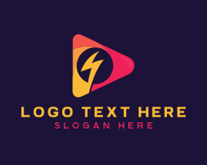 Youtuber - Electronic Music Player logo design