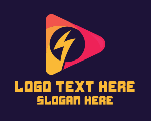 Flash - Electronic Music Player logo design