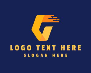 Mobile Gaming - Orange Digital Letter G logo design