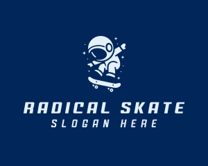 Skateboard - Human Astronaut Skateboard logo design