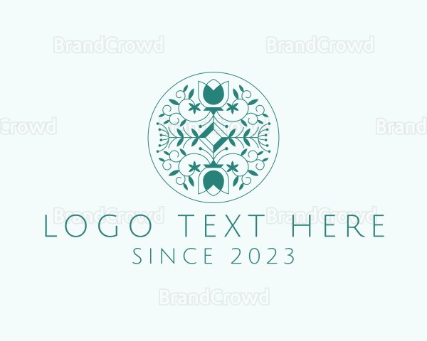 Natural Floral Pattern Logo