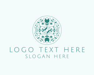 Natural Floral Pattern  Logo