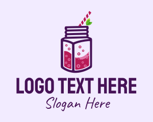 Drink - Grape Juice Drink logo design