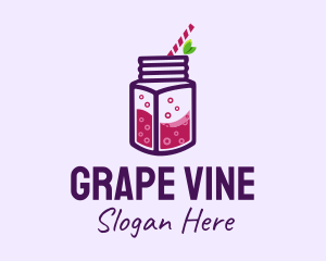 Grapes - Grape Juice Drink logo design