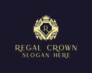 Royalty Monarchy Shield logo design