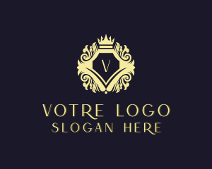Royalty Monarchy Shield logo design
