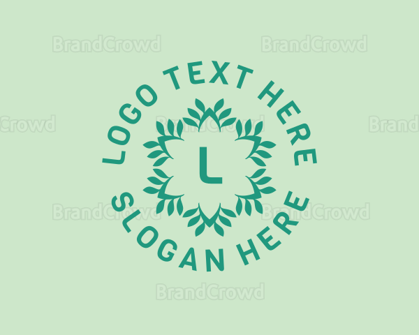 Leaf Floral Gardening Logo