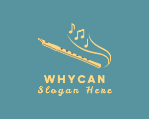 Elegant Musical Flute Logo