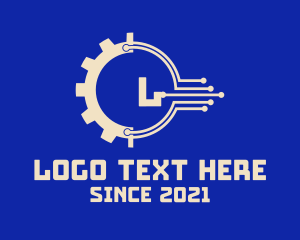 Factory - Mechanical Factory Letter logo design