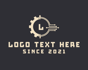 Beige - Mechanical Digital Technology logo design