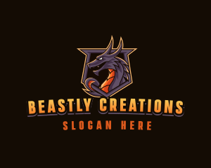 Dragon Beast Monster logo design