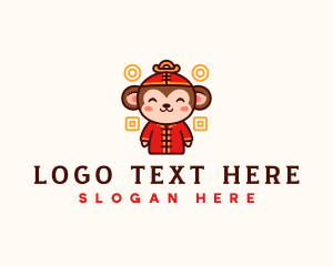 Zodiac - Chinese Zodiac Monkey logo design
