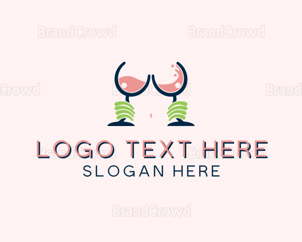 Sexy Alcohol Boob Bar Logo