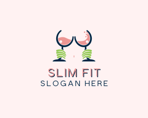 Slim - Sexy Alcohol Boob Bar logo design